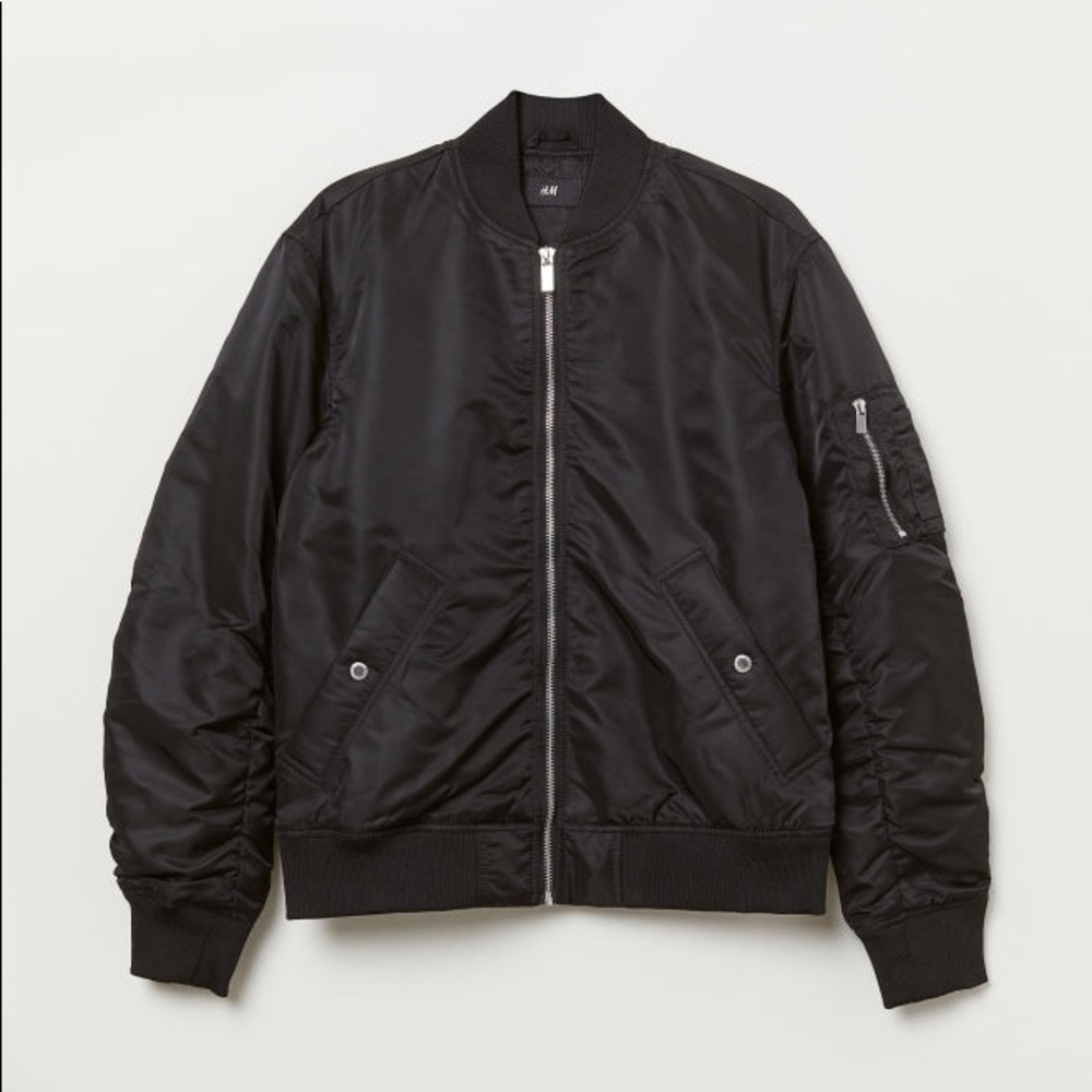 Black Bomber Jacket